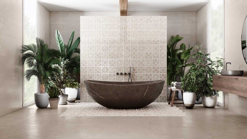Rockwell tiles by Saloni