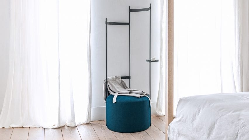 Tilda coat rack and pouf by Schonbuch