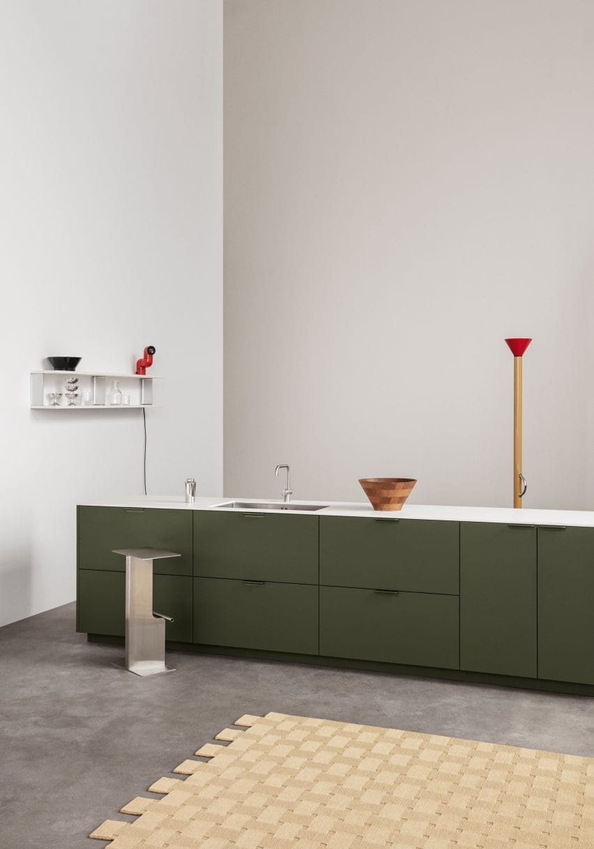 Green Unit kitchen by Reform