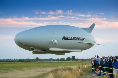 Airlander 10 on its test flight