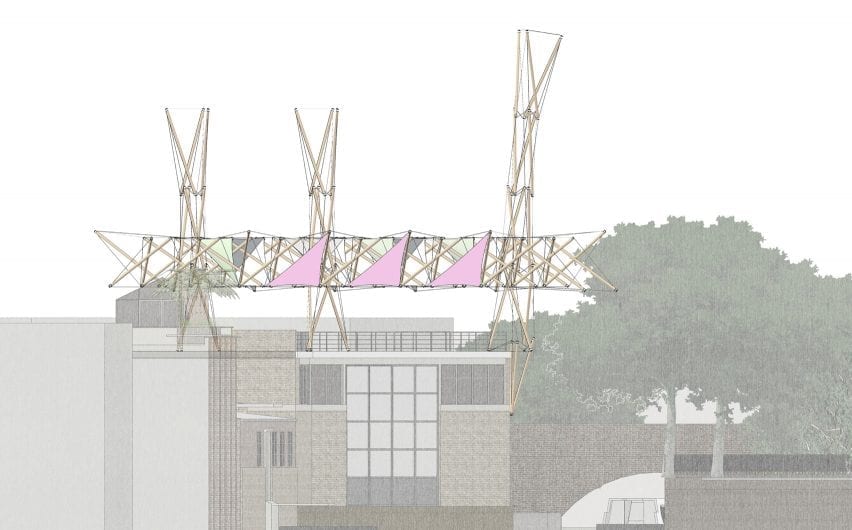 A tensegrity structure by Project Bunny Rabbit