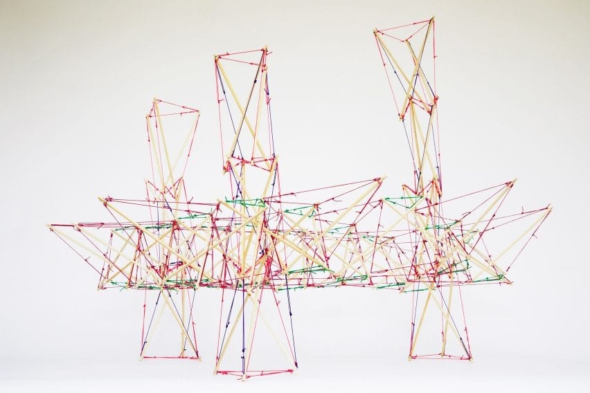 A tensegrity structure by Project Bunny Rabbit