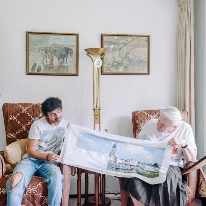 Residents of the Humanitas Deventer in the Netherlands