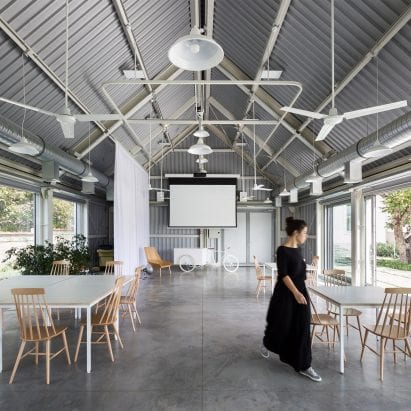 A shared work space in Mokrin House