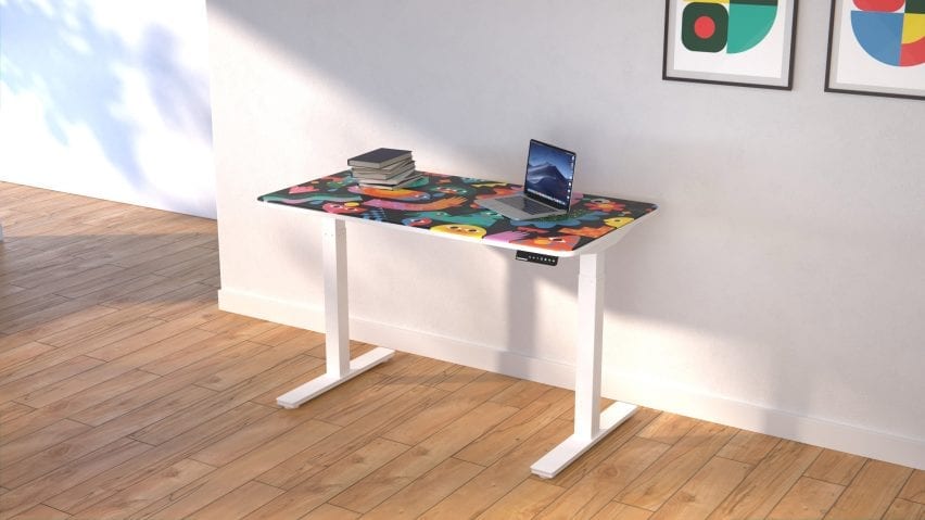 SmartDesk Core range printed with Artists x Autonomous patterns