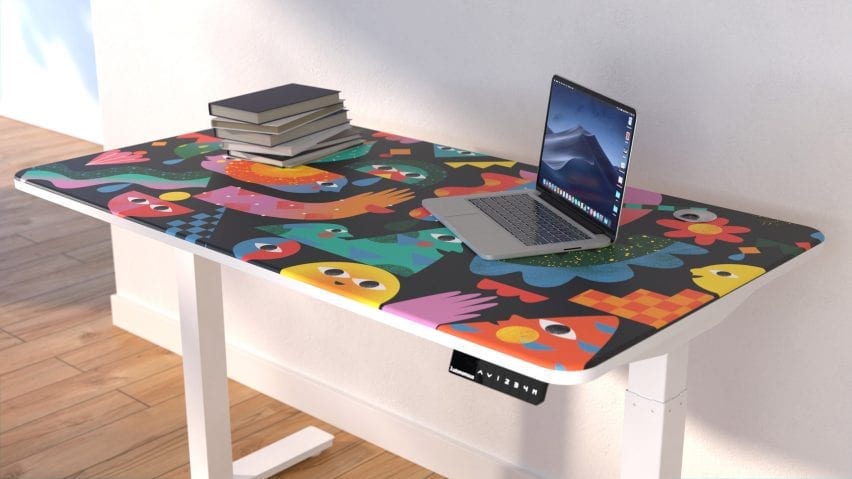 SmartDesk Core range printed with Artists x Autonomous patterns