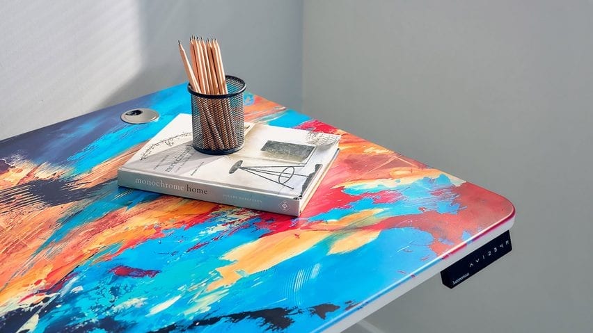 SmartDesk Core range printed with Artists x Autonomous patterns