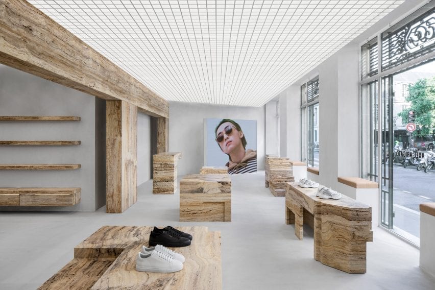 Axel Arigato Paris store by Halleroed