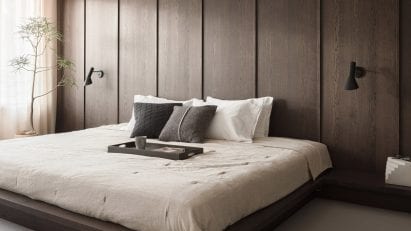 Bedroom of Azabu Residence in Tokyo