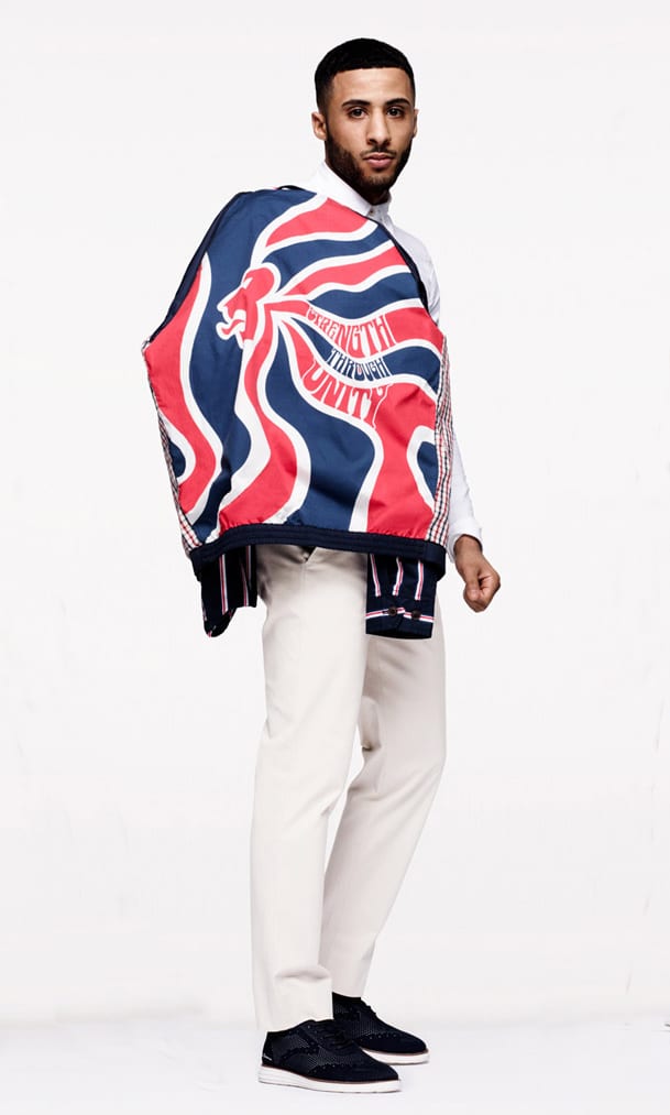 Lion detail on jacket lining 
