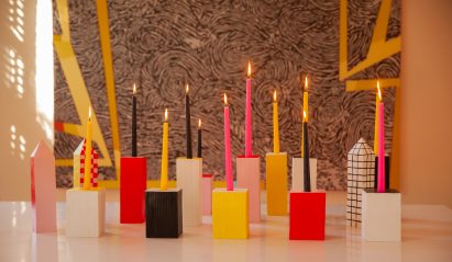 Candlesticks form part of the furniture collection