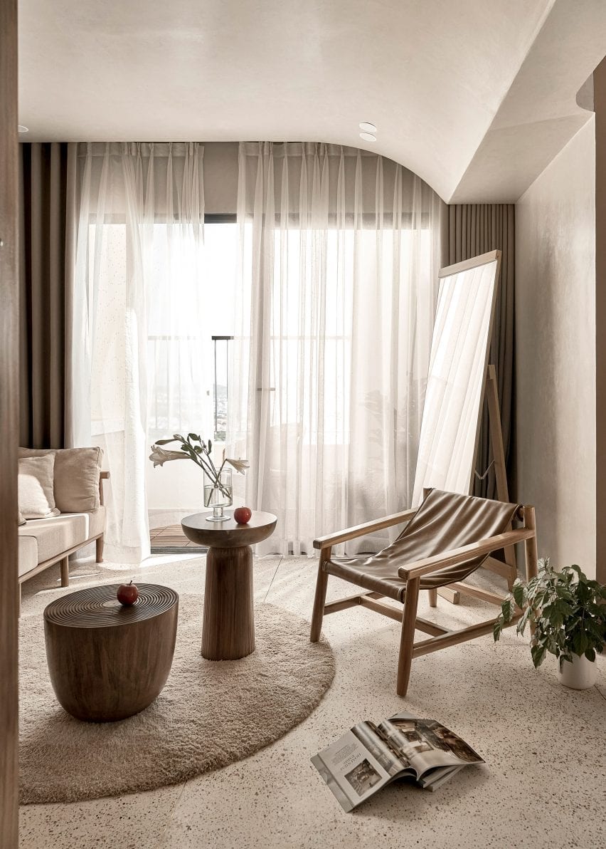 A balcony is adjoined to the living area