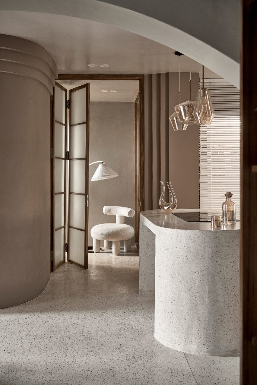 A bi-folding door leads to a closet space
