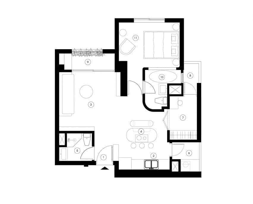 Plan of the apartment