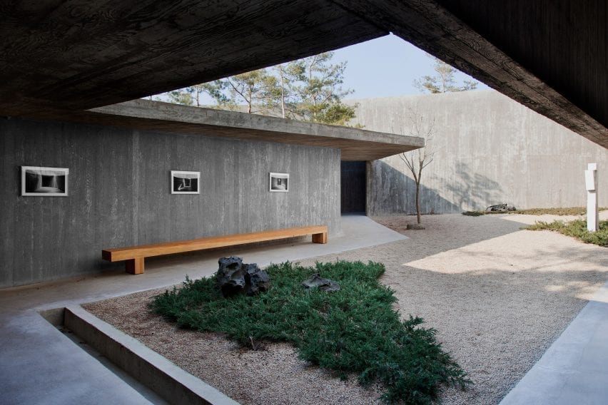 There is a library space