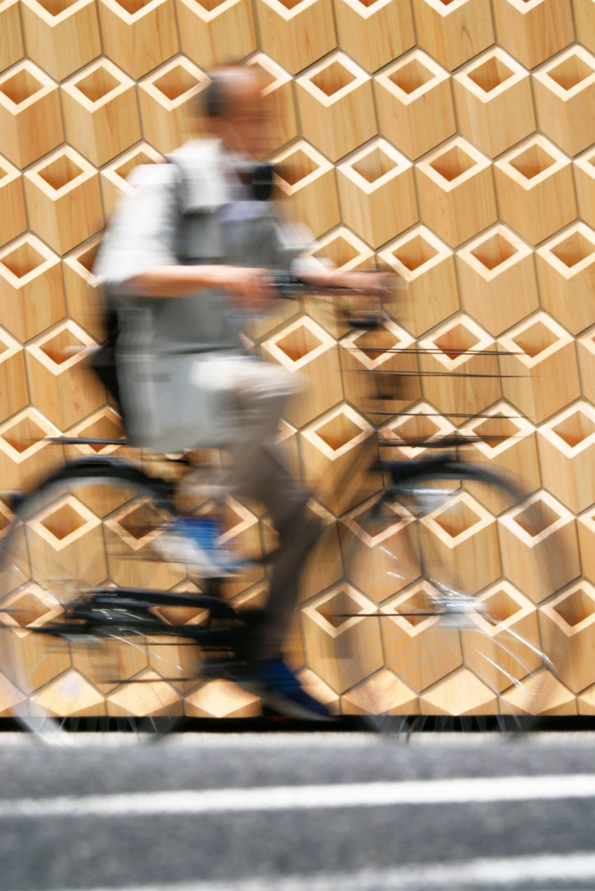 Person pictured passing the store