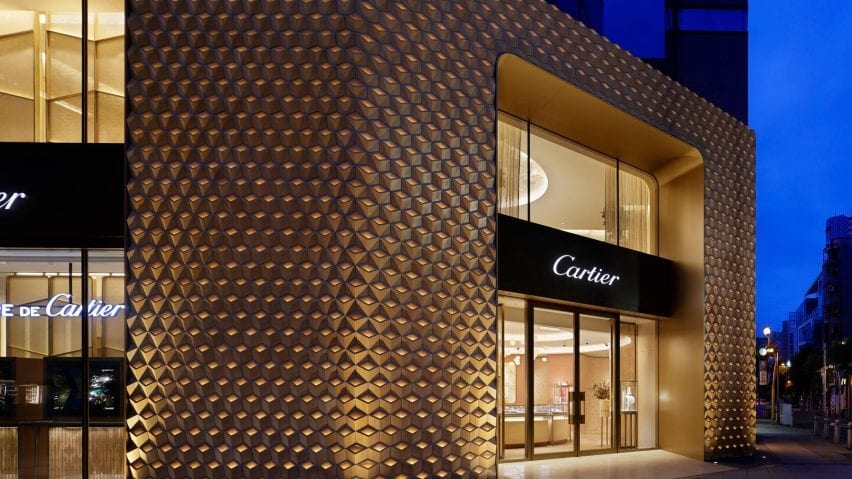 the store illuminates at night