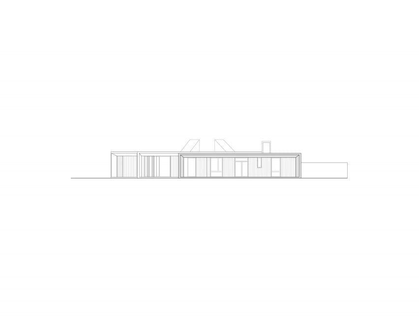 Side view of Casa Altos