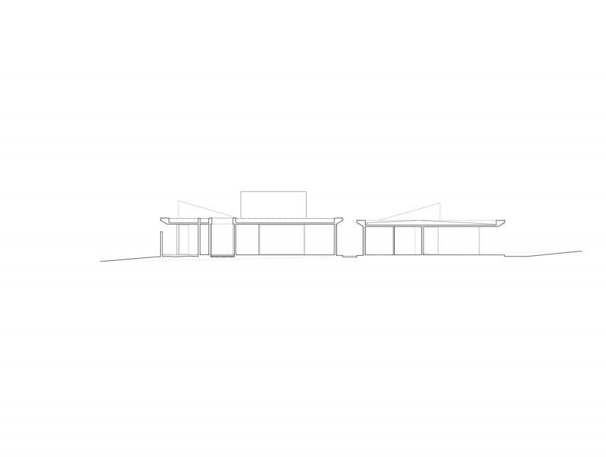 Side view of Casa Altos