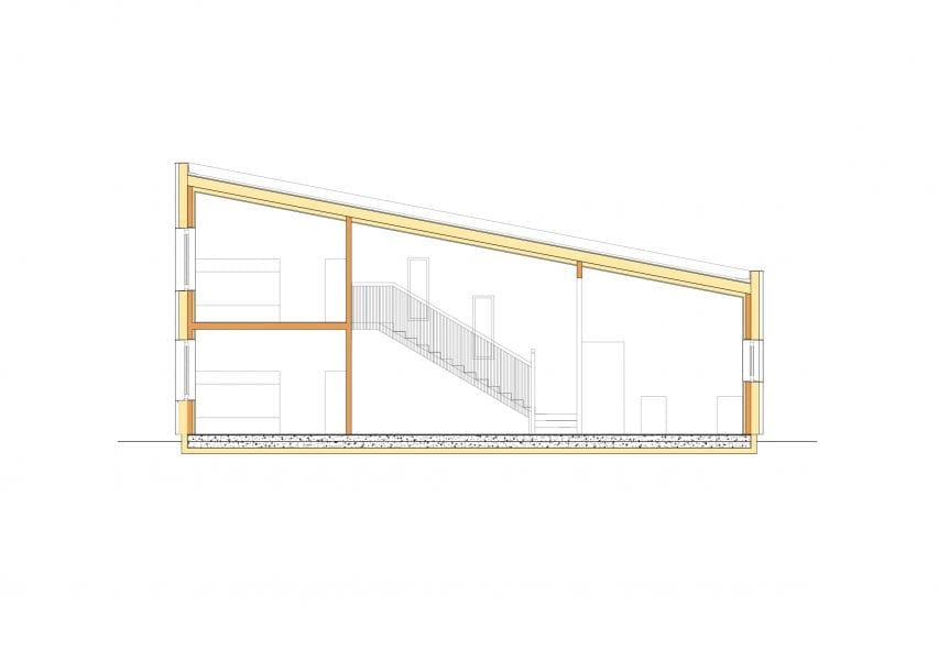 Section of the building
