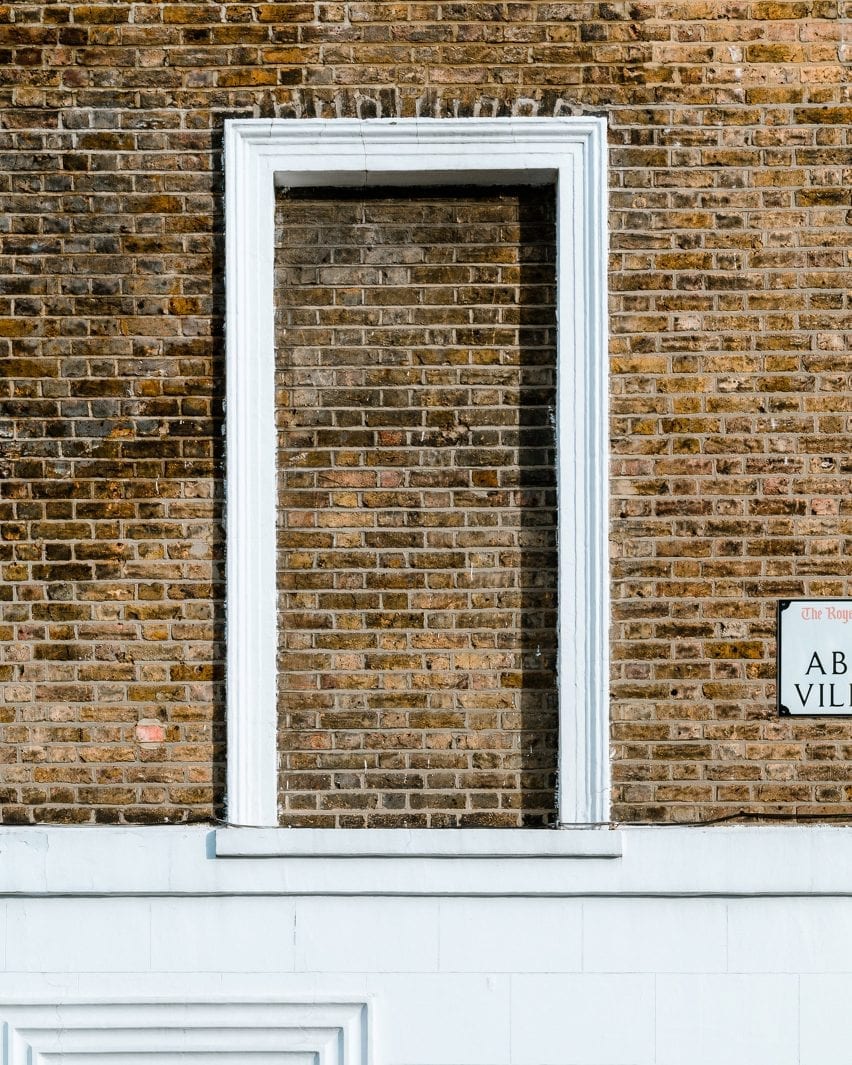 A bricked-up window