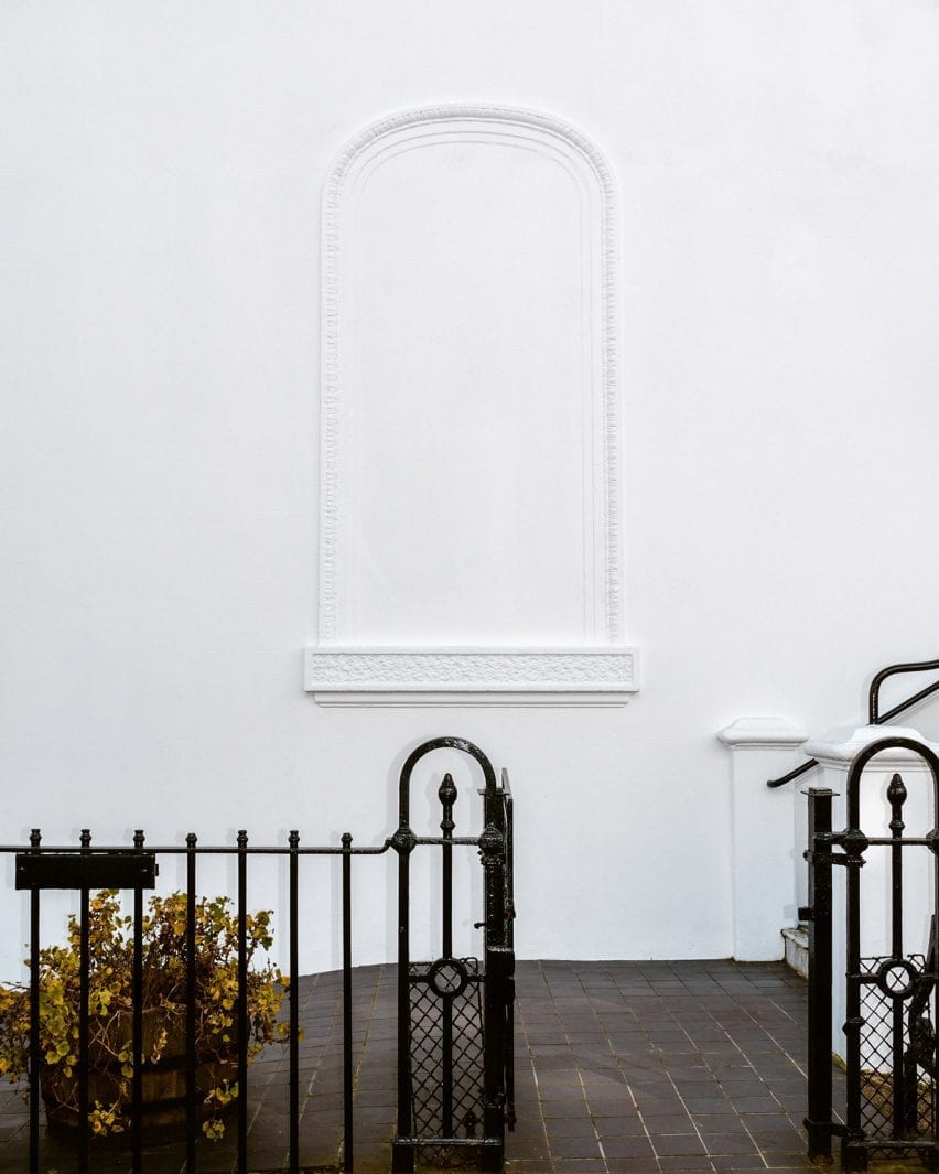 A bricked-up window