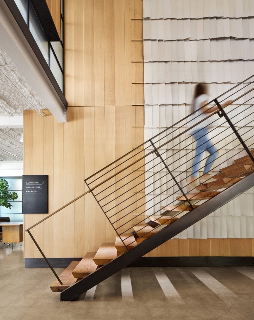 Wooden staircase