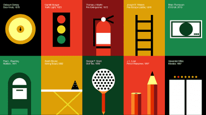 Illustrations of historic design by Black designers