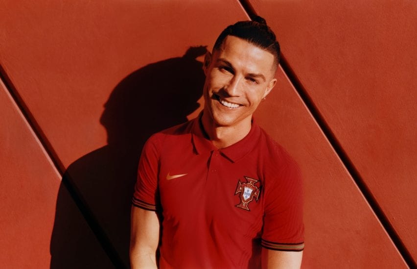 Cristiano Ronaldo in Portugal kit