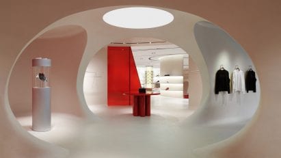 Ferrari Maranello store interior by Sybarite