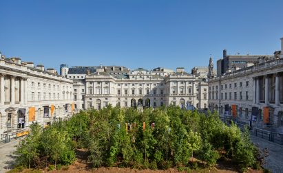 Birds' eye view of Somerset House courtyard