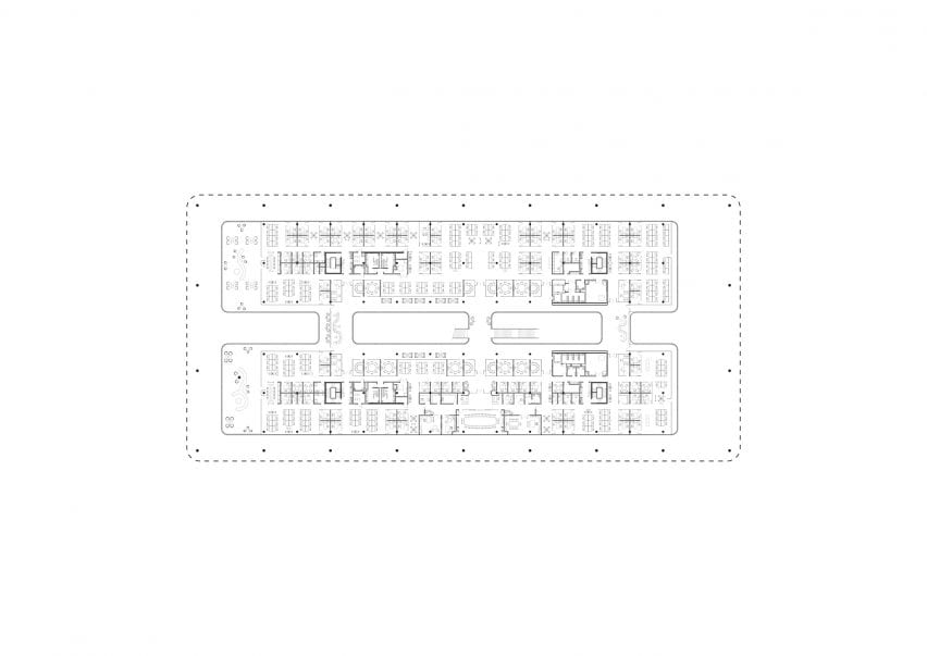 First floor plan of the headquarters