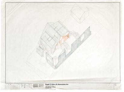 Drawing of Gehry's house in Santa Monica