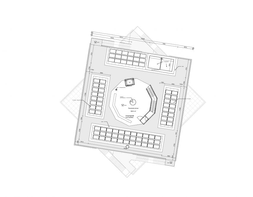 The fifth floor plan of Harbour Experience Centre by MVRDV