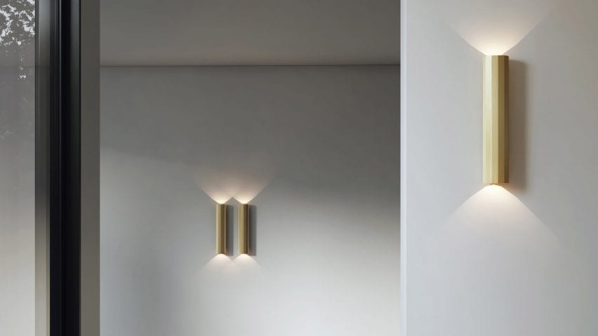 Hashira wall lights by Astro Lighting dezeen showroom