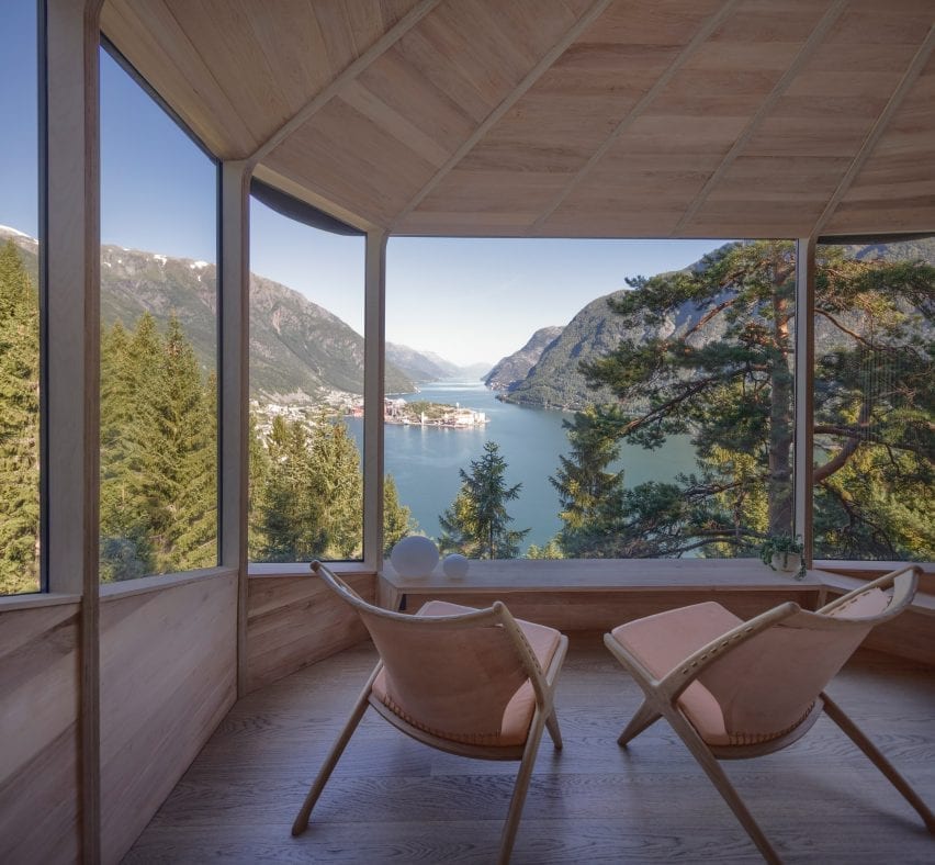 Chairs are positioned overlooking the view