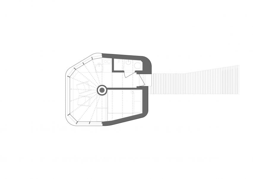 floor plan of the structure
