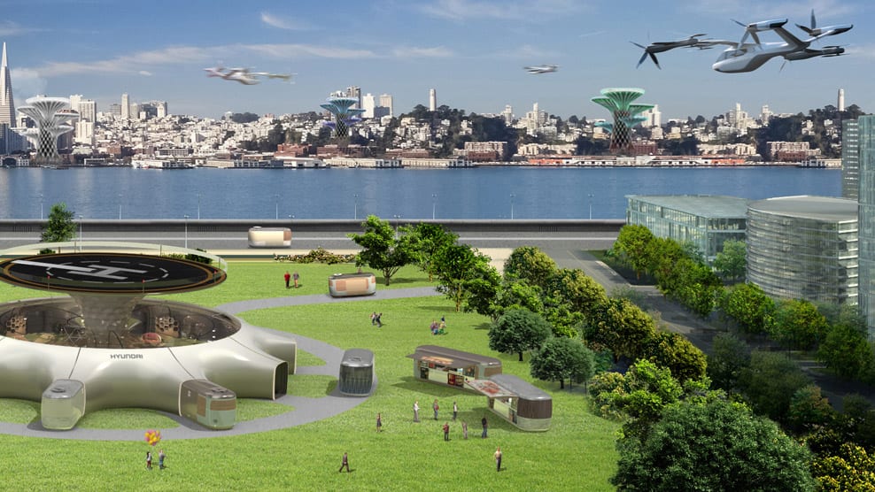 Hyundai flying taxis