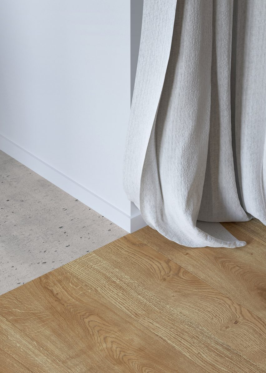 Wood-like vinyl flooring by Tarkett