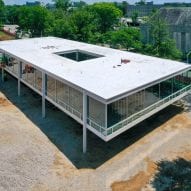 Mies van der Rohe building at Indiana University