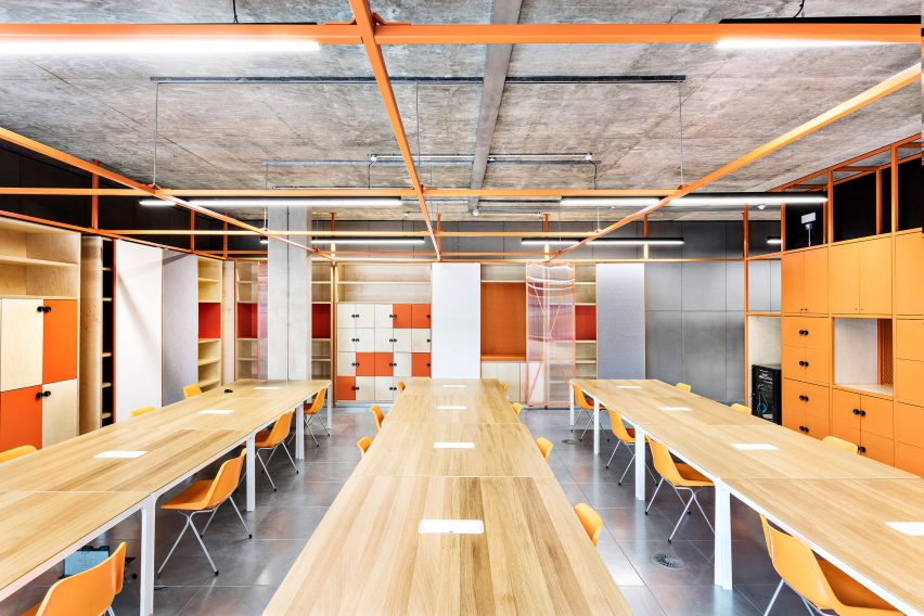 Workspace in Design District building