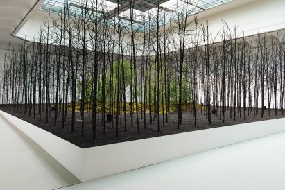 Superflux installs 415 dead trees at the MAK in Vienna