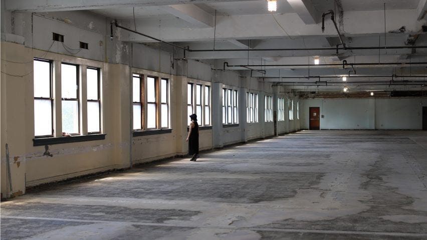 Interior view of the building
