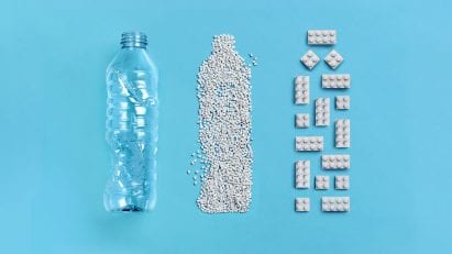 Recycled PET lego bricks