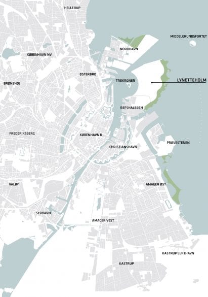 Map of Copenhagen harbour