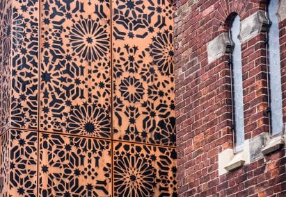 Perforated Corten extension