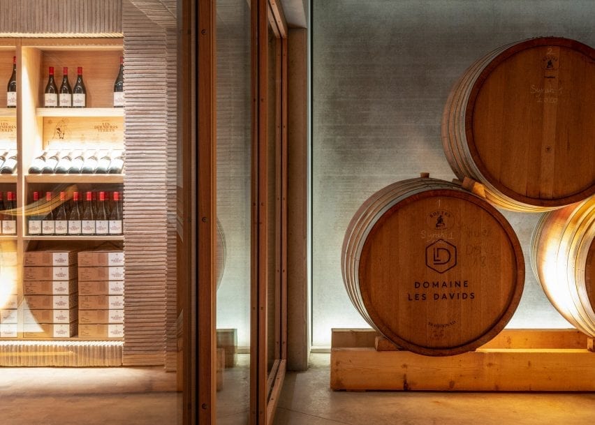 Les Davids winery by Marc Barani Architectes in Provence-Alpes-Côte d'Azur, France