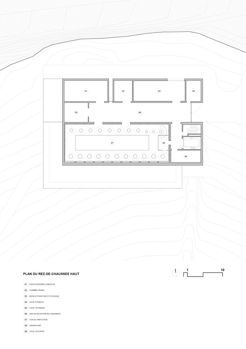 Les Davids winery by Marc Barani Architectes plans