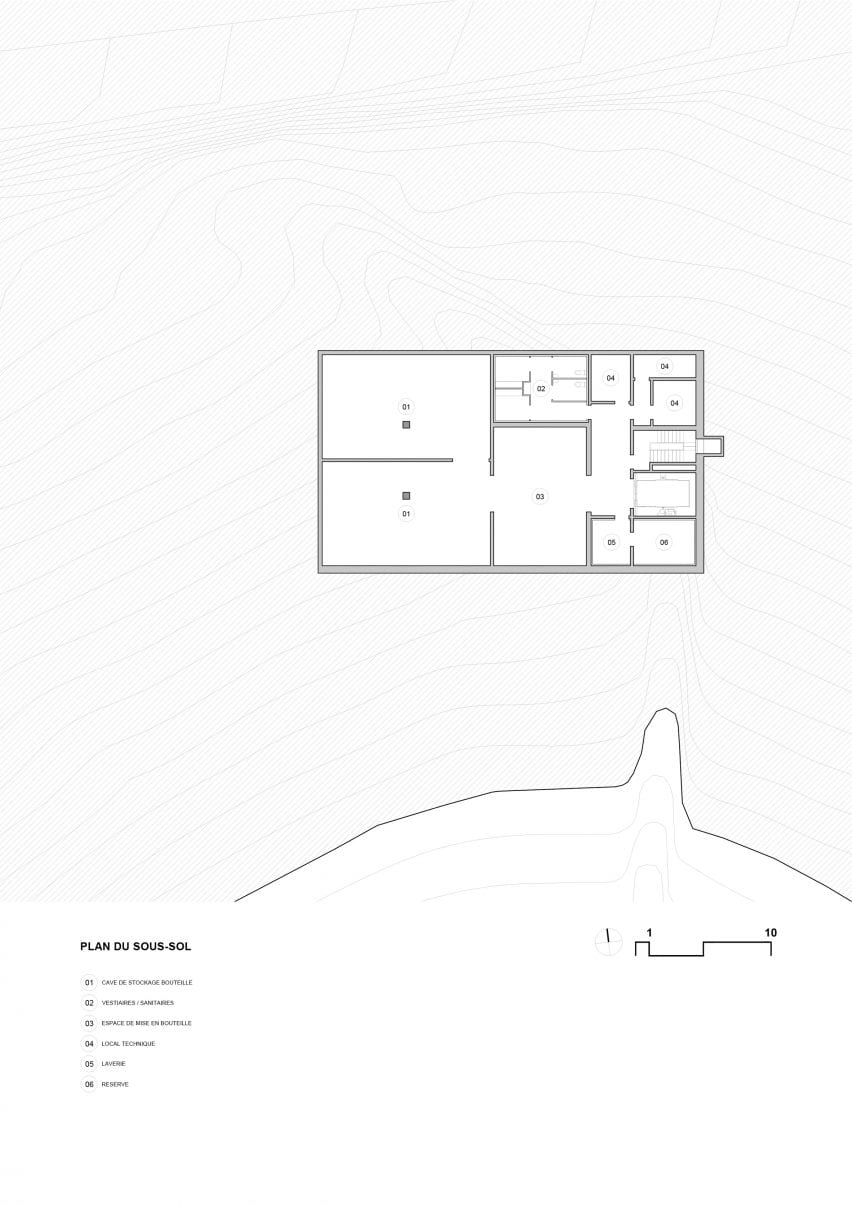 Les Davids winery by Marc Barani Architectes plans