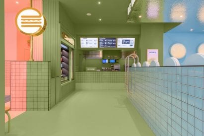 Colourful tiles form the restaurant by Masquespacio